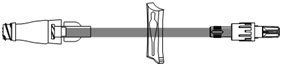 ICU Medical IV Extension Set 7 Inch Tubing Without Filter - Case of 50 - SC9052-CS