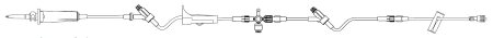 B. Braun Primary IV Administration Set Ultrasite® Gravity 3 Ports 15 Drops / mL Drip Rate Without Filter 131 Inch Tubing - Case of 50 - 457506-CS