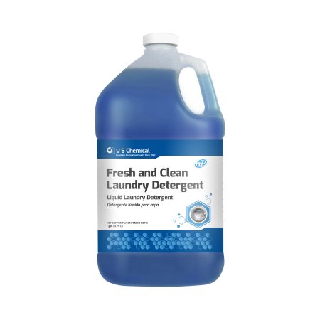 US Chemical Laundry Detergent Fresh and Clean 1 gal. Jug Liquid Lemon Scent - Case of 4 - 057609.-CS
