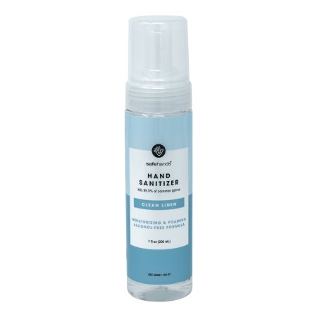 Safehands Alcohol-Free Hand Sanitizer safeHands® 7 oz. BZK (Benzalkonium Chloride) Foaming Bottle - Each - SHC-7-12-EA