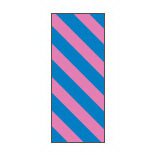 Steris Pre-Printed Label Key Surgical® Multipurpose Label Blue / Pink Tape Stripes Patterned 1/4 Inch - Each - T3200211-EA