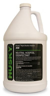 Canberra Husky® 806 Surface Disinfectant Cleaner Quaternary Based Manual Pour Liquid Concentrate 1 gal. Jug Ocean Breeze Scent NonSterile - Case of 4 - HSK-806-05-CS
