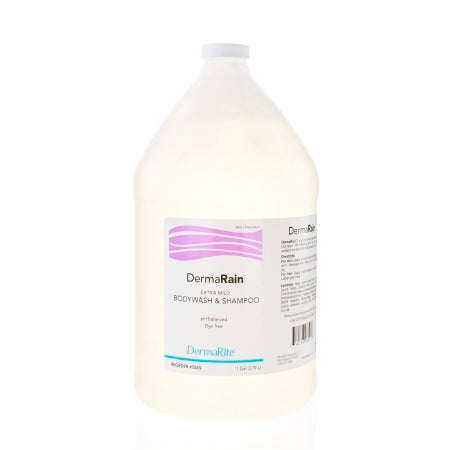 DermaRite Industries Shampoo and Body Wash DermaRain® 1 gal. Jug Scented - Case of 4 - 0065-CS