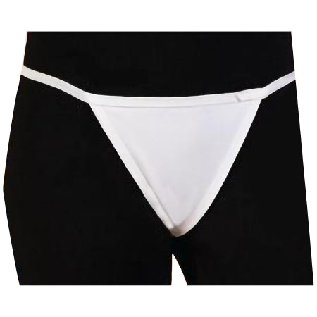Medico International Thong Panty White One Size Fits Most Disposable - Bag of 50 - T-655WHT-BG