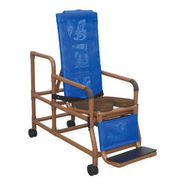MJM International Shower Chair Tilt-N-Space PVC Frame Reclining Backrest 250 lbs. Weight Capacity - Each - WT193-TIS-EA