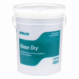 EcoLab Rinse Additive Rinse Dry® 5 gal. Pail Liquid Scented - Each - 6110934-EA