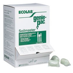 EcoLab Dish Detergent Genie-Pac® Soilmaster® RF 0.70 oz. Dispenser Box Pod Scented - Case of 150 - 6112260-CS