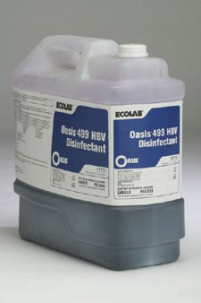 EcoLab Oasis® 499 HBV Surface Disinfectant Cleaner Quaternary Based Manual Pour Liquid Concentrate 2.5 gal. Jug Scented NonSterile - Each - 6100281-EA