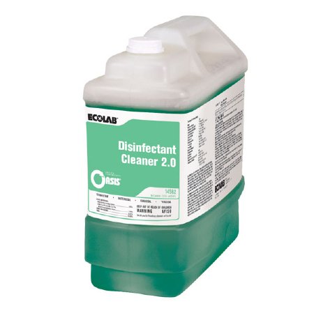 EcoLab Oasis® Surface Disinfectant Cleaner Quaternary Based Manual Pour Liquid Concentrate 2.5 gal. Jug Citrus Scent NonSterile - Each - 6114562-EA