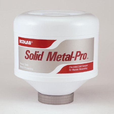 EcoLab Dish Detergent Solid Metal-Pro® 8 lbs. Bottle Capsule Unscented - Case of 4 - 6110751-CS
