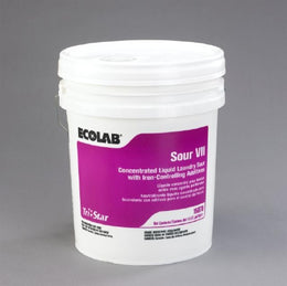 EcoLab Laundry Sour Tri-Star® Sour VII 5 gal. Pail Liquid Scented - Each - 6116878-EA