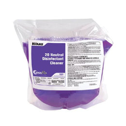 EcoLab Oasis Pro™ 20 Neutral Surface Disinfectant Cleaner Quaternary Based Oasis Pro™ Integrated Dispensing System Liquid Concentrate 2 Liter Bag Floral Scent NonSterile - Case of 2 - 6100460-CS