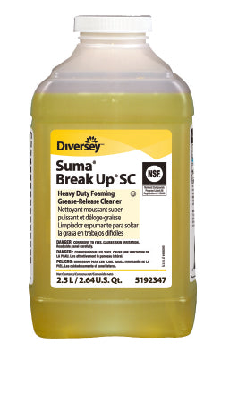 Lagasse Diversey™ Suma® Break-Up® SC Surface Cleaner / Degreaser J-Fill® Dispensing Systems Foaming 2.5 Liter Bottle Scented NonSterile - Case of 2 - DVS95192347-CS