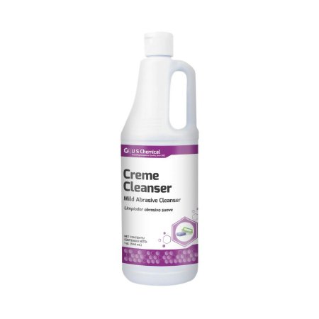 US Chemical Surface Cleaner Alcohol Based Manual Squeeze Cream 32 oz. Bottle Mint Scent NonSterile - Case of 12 - 057674.-CS