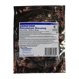 Gentell Xeroform Petrolatum Impregnated Dressing Xeroform™ Square 4 X 4 Inch Sterile - Case of 150 - DKC71165-CS