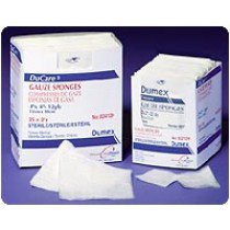 Gentell Nonwoven Sponge Dusoft 2 X 2 Inch 2 per Pack Sterile 4-Ply Square - Case of 1500 - 84122-CS