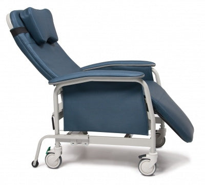 Graham-Field Wide Recliner Deluxe Preferred Care® Blue Jade 5 Inch, Swivel Casters, Three Locking Caster, Locking Tab on Right Rear Caster - Each - FR565WG9212-EA