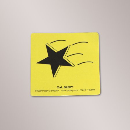 Tidi Products Magnetic Sign Alert Posey® Falling Star Symbol - DZ/12 - 6233Y-DZ