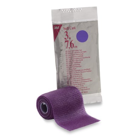 3M Cast Tape 3M™ Scotchcast™ Soft Cast 3 Inch X 12 Foot Fiberglass Purple - Case of 10 - 82103U-CS