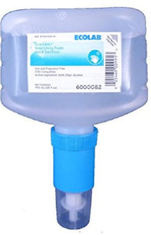 EcoLab Hand Sanitizer Quik-Care™ 750 mL Ethyl Alcohol Foaming Dispenser Refill Bottle - Case of 6 - 6000082-CS