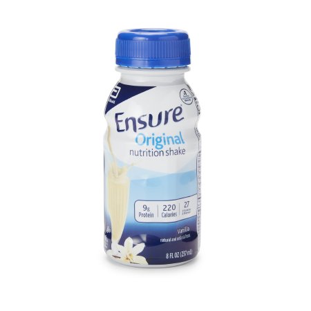 Abbott Nutrition Oral Supplement Ensure® Original Shake Vanilla Flavor Liquid 8 oz. Bottle - Case of 24 - 57243-CS
