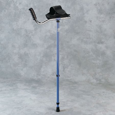 Patterson Medical Supply Forearm Crutches Walk Easy Adult Aluminum Frame 220 lbs. Weight Capacity - Each - 55256201-EA