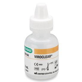 Bio-Rad Laboratories Unassayed Control Viroclear® Hepatitis, Retrovirus Antigens and Antibodies 1 Level 1 X 5 mL - Each - 00106-EA