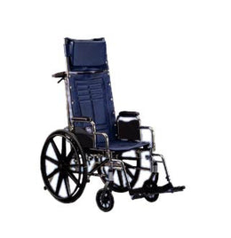 Invacare Reclining Wheelchair Tracer® SX5 Dual Axle Desk Length Arm Midnight Blue Upholstery 18 Inch Seat Width Adult 250 lbs. Weight Capacity - Each - TRSX5RC-EA