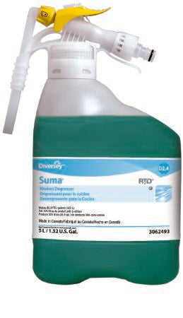 Lagasse Diversey™ Suma® Surface Cleaner / Degreaser RTD® Dispensing System Liquid Concentrate 5 Liter Bottle Unscented NonSterile - Case of 1 - DVO93062493-CS