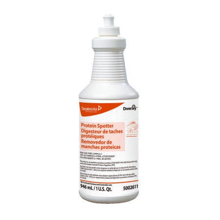 Lagasse Carpet Cleaner Diversey™ Protein Spotter Liquid 32 oz. Bottle Fresh Scent Manual Squeeze - Case of 6 - DVO5002611-CS