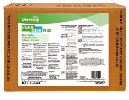Lagasse Floor Sealer Diversey™ Over & Under® Liquid 5 gal. Box Ammonia Scent - Each - DVS5118737-EA