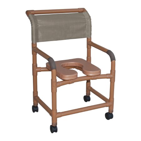 MJM International Commode / Shower Chair MJM International PVC Frame - Each - WT122-3TW-SSDE-EA