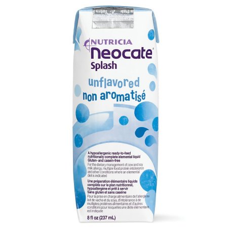 Nutricia North America Pediatric Oral Supplement Neocate® Splash 8 oz. Carton Liquid Amino Acid Food Allergies - Case of 27 - 111394-CS