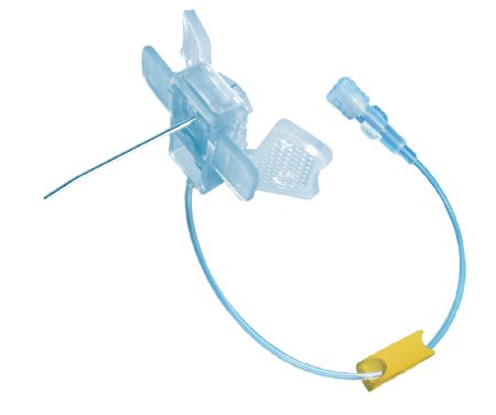 Kawasumi Laboratories Huber Infusion Set K-Shield Advantage® 19 Gauge 1 Inch 8 Inch Tubing Without Port - Case of 100 - PA03091-CS