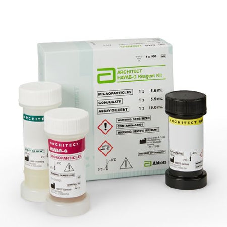 Abbott Reagent Architect™ Antibody Test Hepatitis A Virus, HAVAB-G Assay For Architect Immunoassay Analyzers 100 Tests - Box of 100 - 06L2725-BX