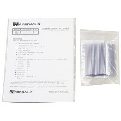 Akro-Mils Storage Bin Card Holder 4 X 1-3/4 Inch, Clear, Plastic - Pack of 1 - 29302-PK