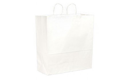 RJ Schinner Co Shopping Bag Duro® Cargo White Virgin Paper - Box of 200 - 86787-BX