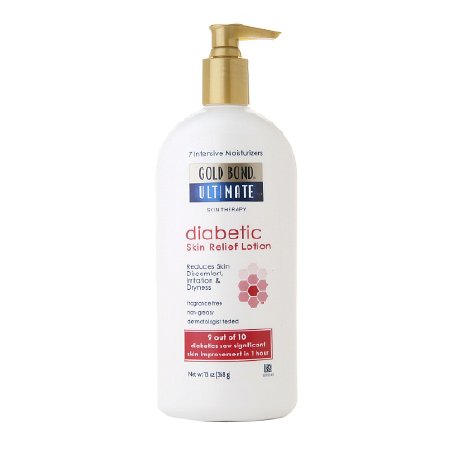 Chattem Hand and Body Moisturizer Gold Bond® Diabetics 13 oz. Bottle Unscented Lotion - BT/1 - 04116705350-BT