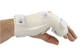 Alimed Boxer Fracture Splint with MP Flexion G-Force Plastic / Foam Left Hand White Large - Each - 2970002623-EA