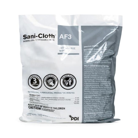 Professional Disposables Sani-Cloth® AF3 Surface Disinfectant Cleaner Refill Premoistened Germicidal Manual Pull Wipe 160 Count Bag Mild Scent NonSterile - Pack of 1 - P2450P-PK