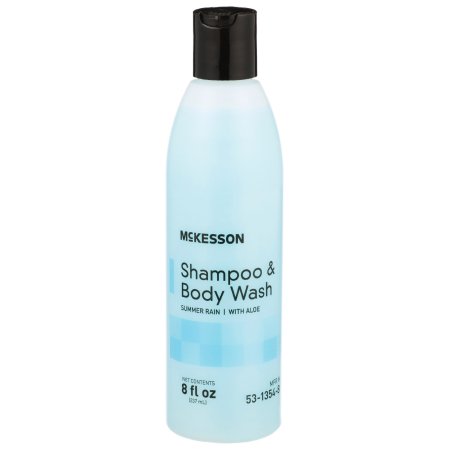 McKesson Shampoo and Body Wash McKesson 8 oz. Flip Top Bottle Summer Rain Scent - Each - 53-1354-8-EA