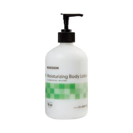 McKesson Hand and Body Moisturizer McKesson 18 oz. Pump Bottle Cucumber Melon Scent Lotion - Case of 12 - 53-28007-18-CS