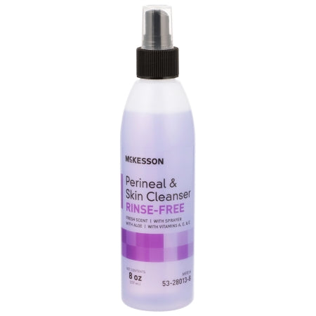 McKesson Rinse-Free Perineal Wash McKesson Liquid 8 oz. Pump Bottle Fresh Scent - Each - 53-28013-8-EA
