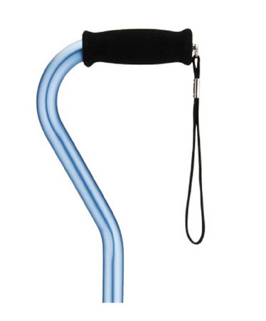 Nova Ortho-Med Offset Cane Nova Aluminum 30 to 39 Inch Height Blue - Case of 2 - 1060BL-CS