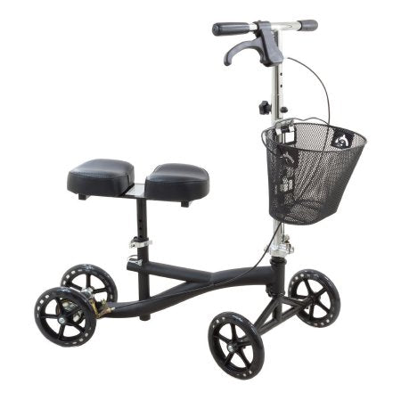 Roscoe Medical Knee Scooter Roscoe 350 lbs. Weight Capacity Black - Each - ROS-KSB-EA