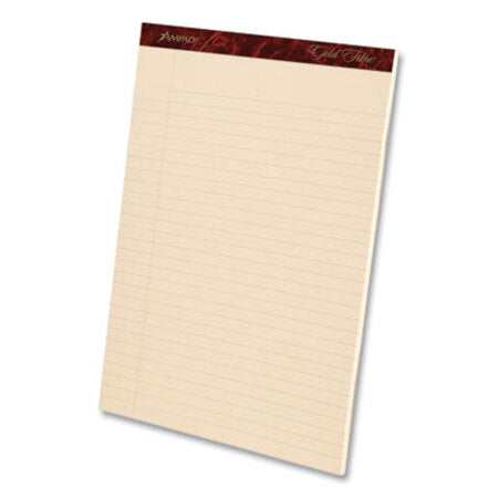 Ampad® Gold Fibre Writing Pads, Narrow Rule, 50 Canary-Yellow 5 x 8 Sheets, 4/Pack - Pack of 1 - TOP-20029-PK