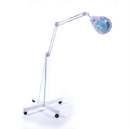 Brandt Industries Magnifying Lamp 5 Diopter Fluorescent, LED Mobile Base 22 W - Each - 80624-EA