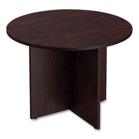 Alera® Alera Valencia Round Conference Table with Legs, 42" Diameter x 29.5h, Mahogany - Each - ALE-VA7142MY-EA