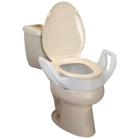 Maddak Raised Toilet Seat with Arms Bath Safe™ 3-1/2 Inch Height White 300 lbs. Weight Capacity - Each - 725753311-EA