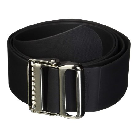 Patterson Medical Supply Gait Belt Easi-Care 60 Inch Length Black Vinyl Coated Webbing - Each - 081504745-EA
